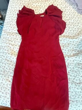Shoshanna Flutter Sleeve Shift Dress